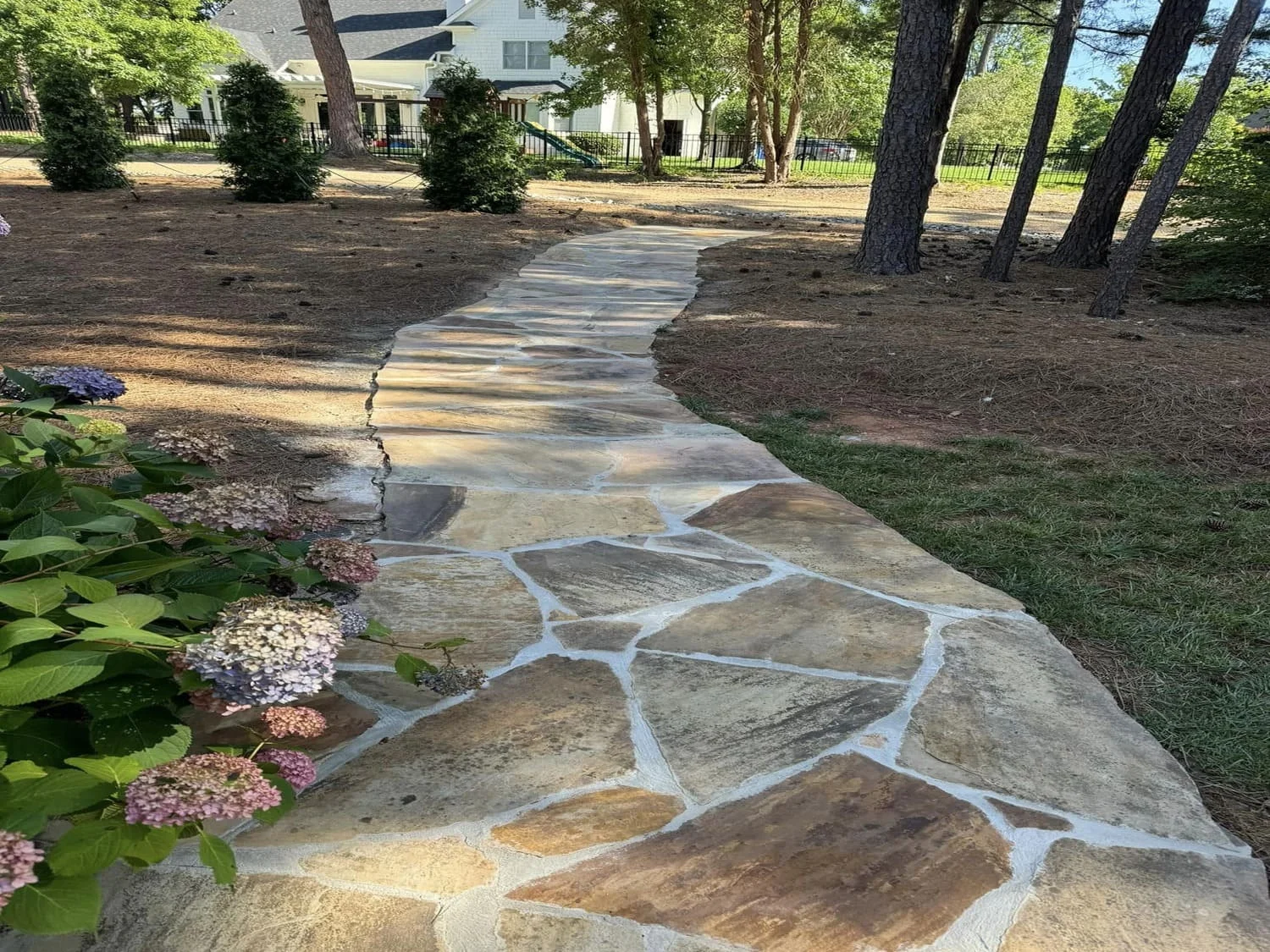 ep landscapes nc, stone patio